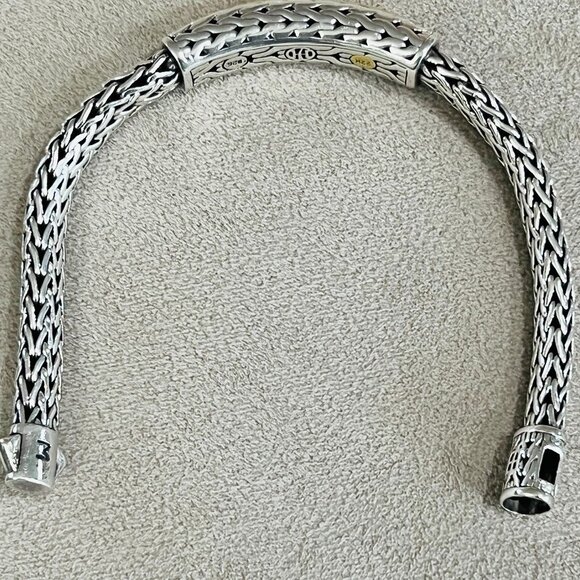 John Hardy Gold and Silver Palu ID Bracelet - Picture 4 of 6